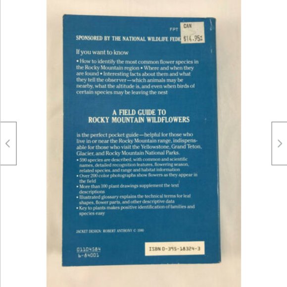 Vtg Peterson Field Guide to Rocky Mountain Wildflowers 1980 Softcover Flowers - Picture 6 of 7